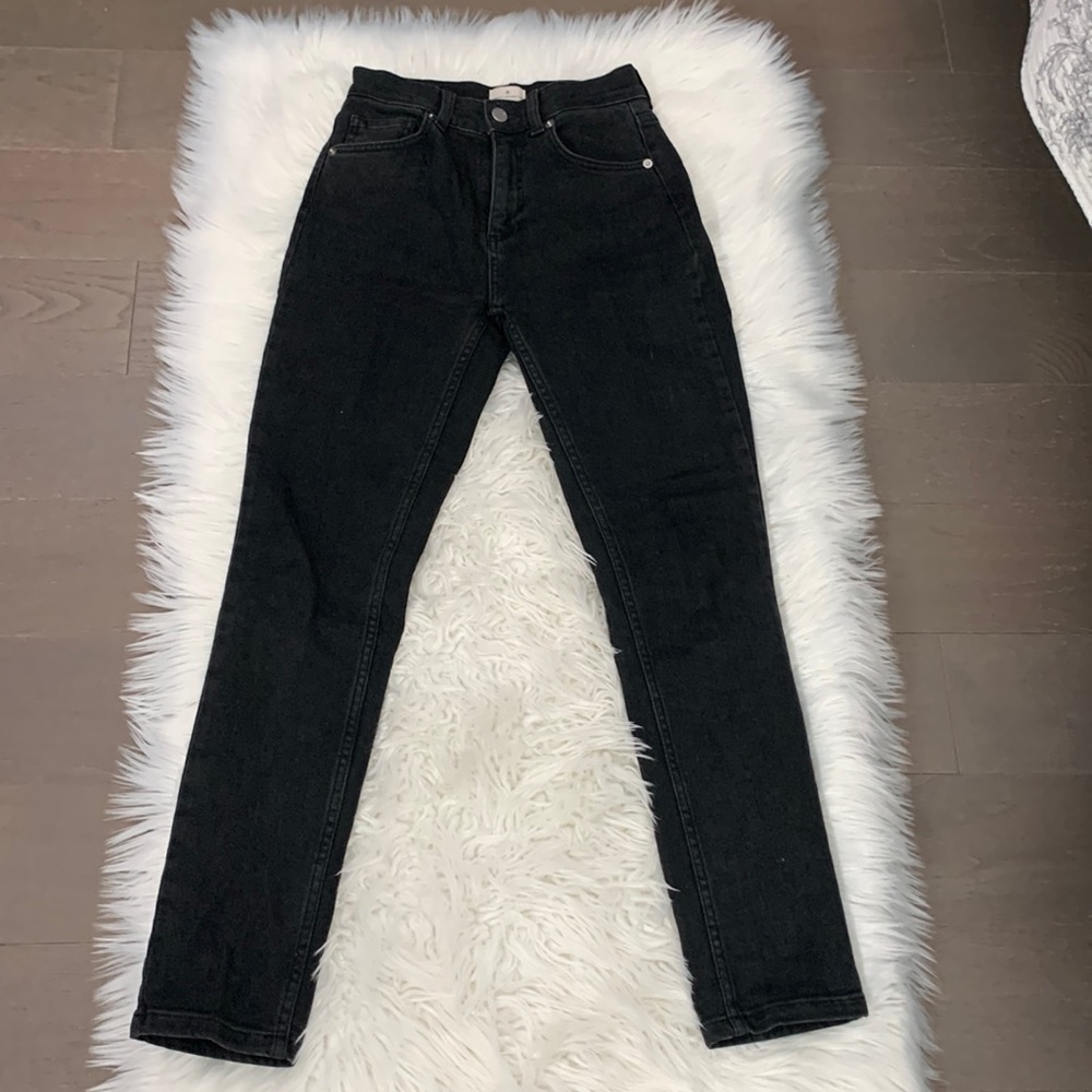 French Connection High-Waisted Black Skinny Jeans